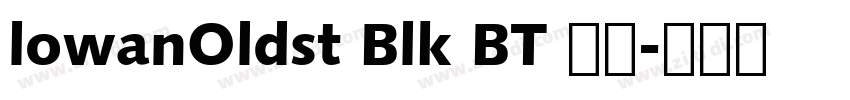 lowanOldst Blk BT 常规字体转换